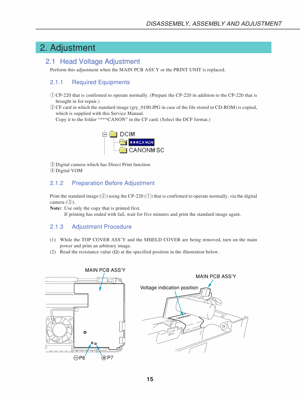 Canon SELPHY CP220 Service Manual-6